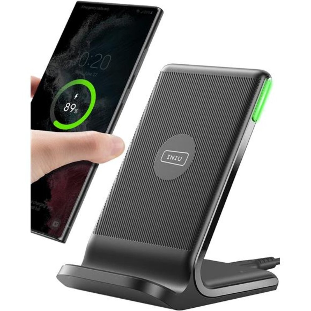 Wireless Charger, 15W Fast Qi Certified Wireless Charging Station with